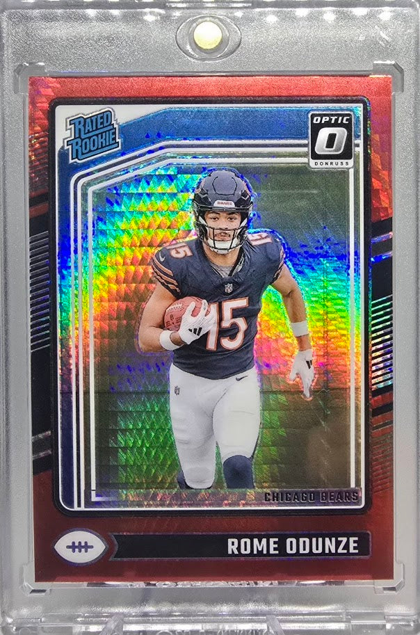 2024 Panini Donruss Optic Red Hyper Prizm #286 Rome Odunze