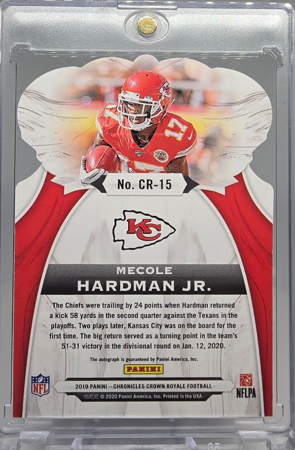 2019 Chronicles Crown Royale Platinum CR-15 Mecole Hardman 1/1