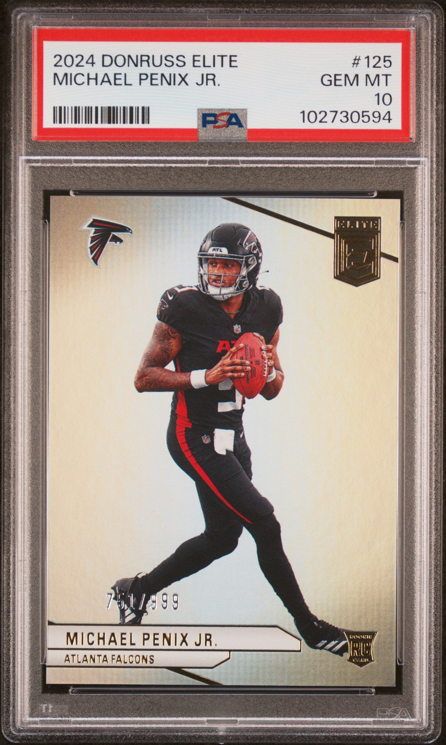 2024 DONRUSS ELITE MICAHEL PENIX JR. 125 PSA 10