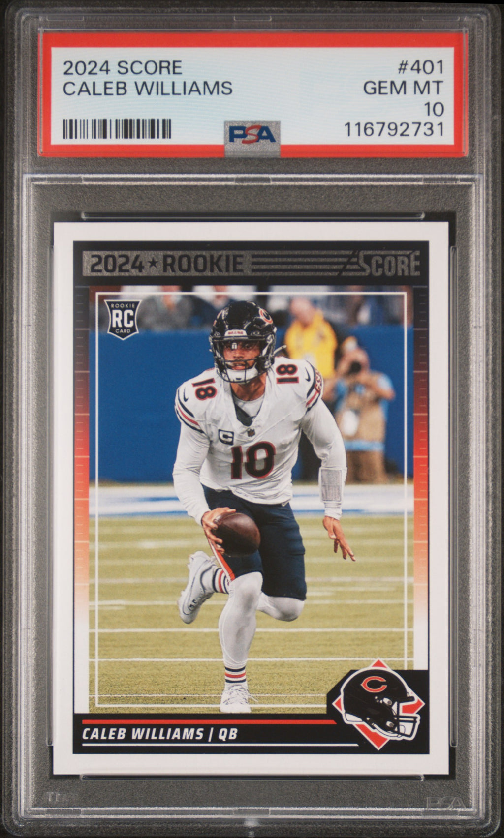2024 SCORE CALEB WILLIAMS 401 PSA 10