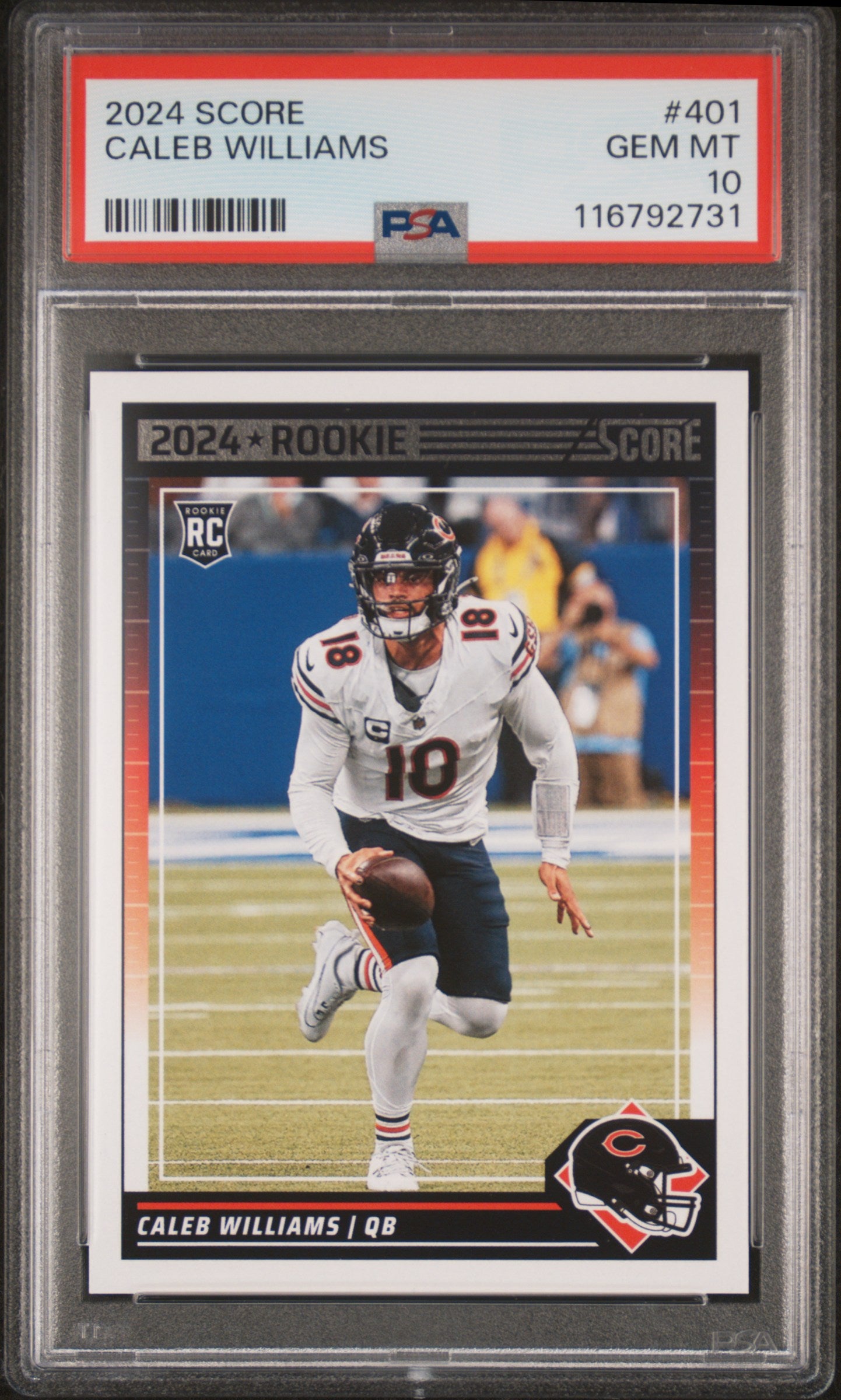 2024 SCORE CALEB WILLIAMS 401 PSA 10