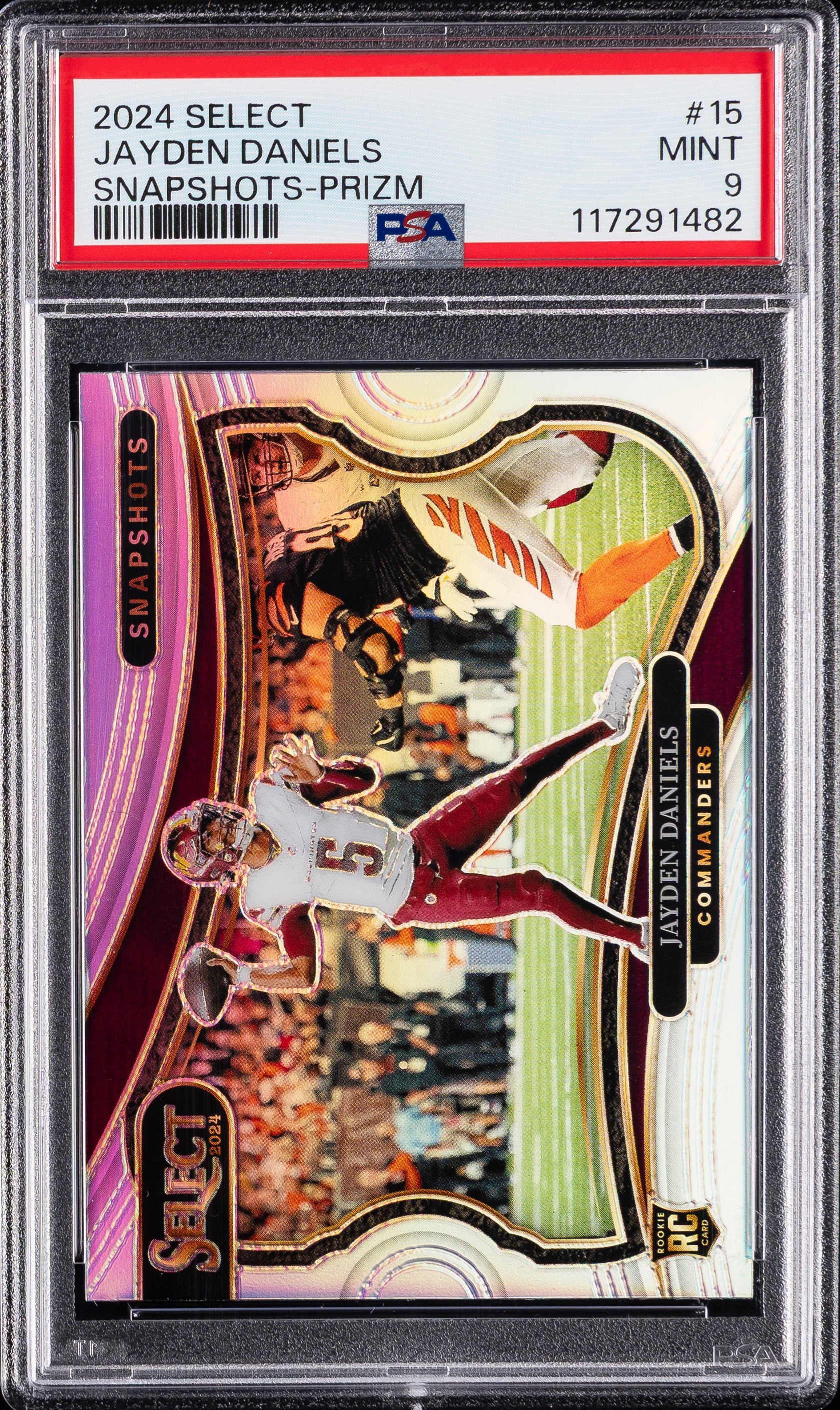 2024 SELECT SNAPSHOTS-PRIZM JAYDEN DANIELS 15 PSA 9
