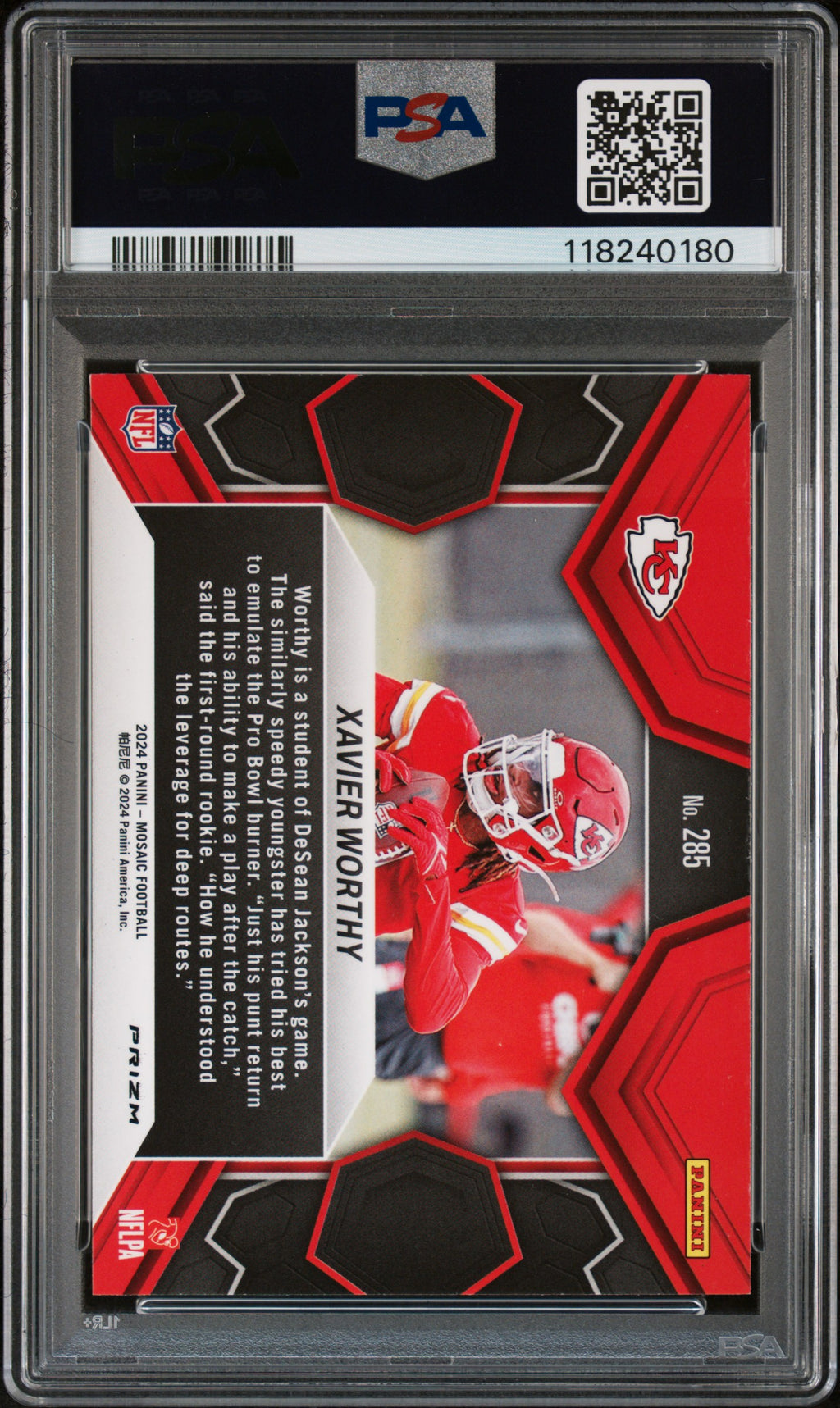 2024 MOSAIC CAMO PINK XAVIER WORTHY 285 PSA 10
