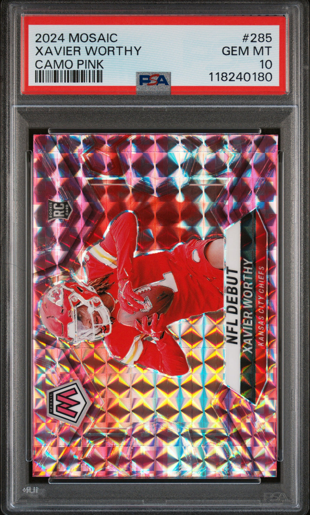 2024 MOSAIC CAMO PINK XAVIER WORTHY 285 PSA 10