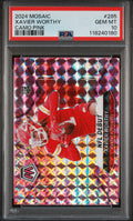 2024 MOSAIC CAMO PINK XAVIER WORTHY 285 PSA 10