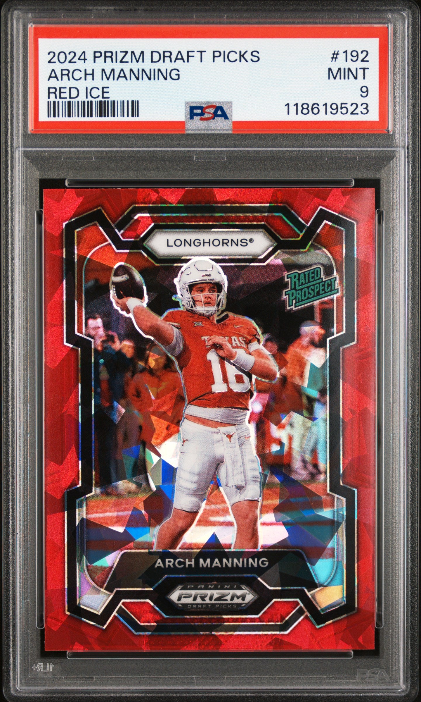 2024 PRIZM DRAFT PICKS RED ICE ARCH MANNING 192