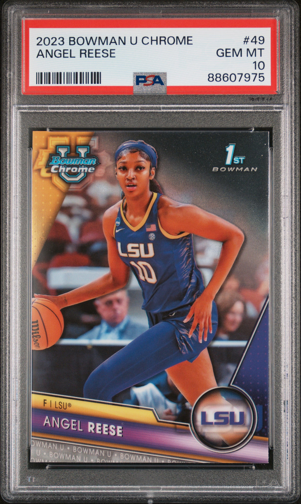2023 BOWMAN UNIVERSITY CHROME #49 ANGEL REESE PSA 10